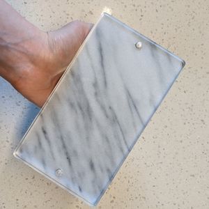 CB2 Marble 4"X6" Picture Frame